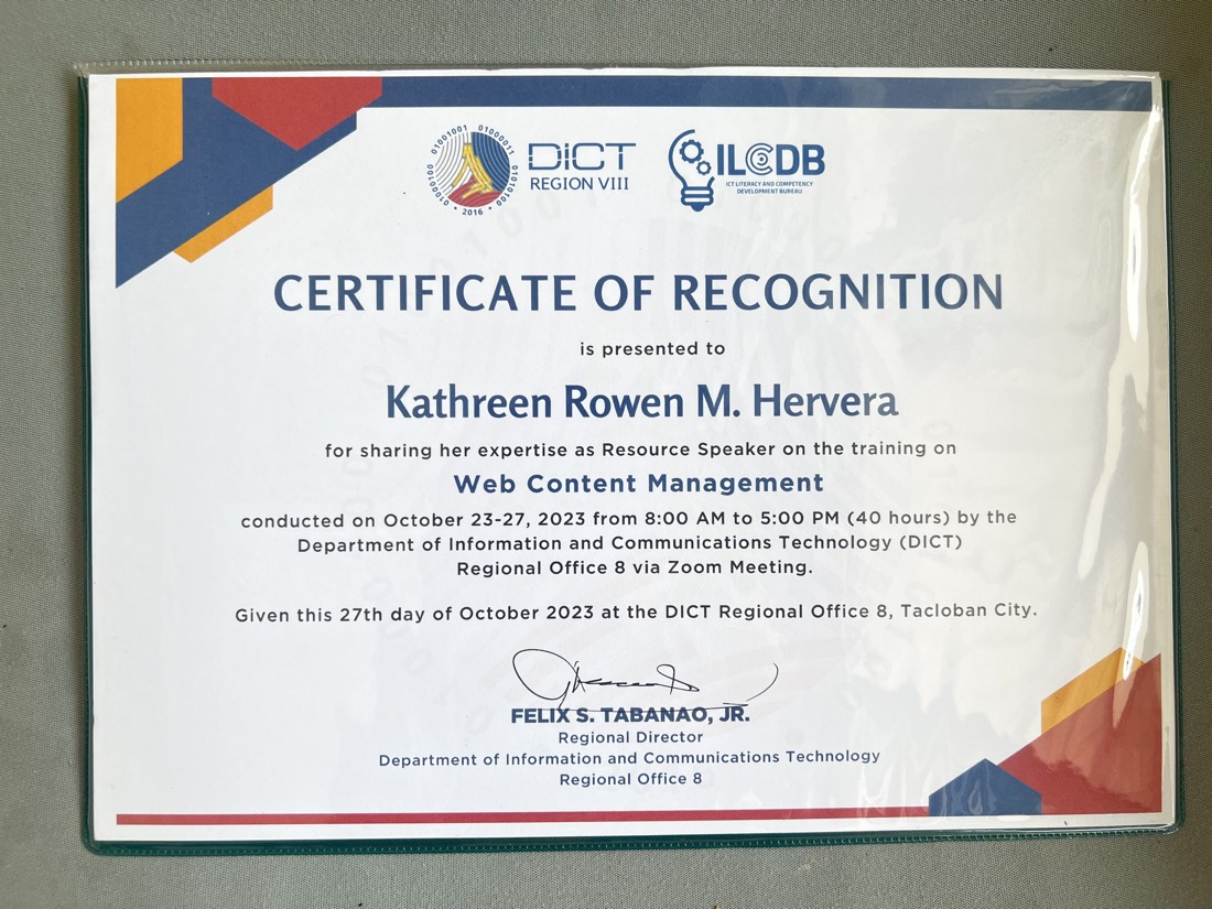 DICT recognition