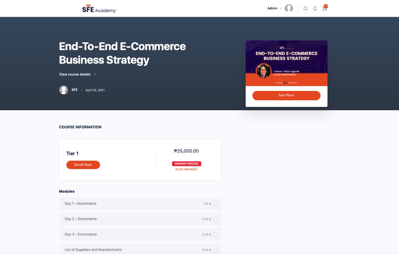 E-commerce strategy funnel mockup