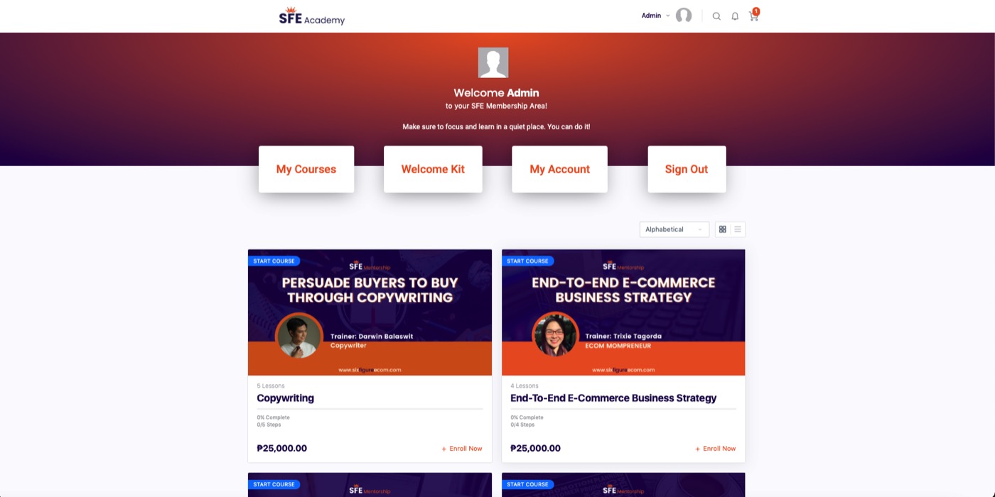 Messenger automation funnel mockup