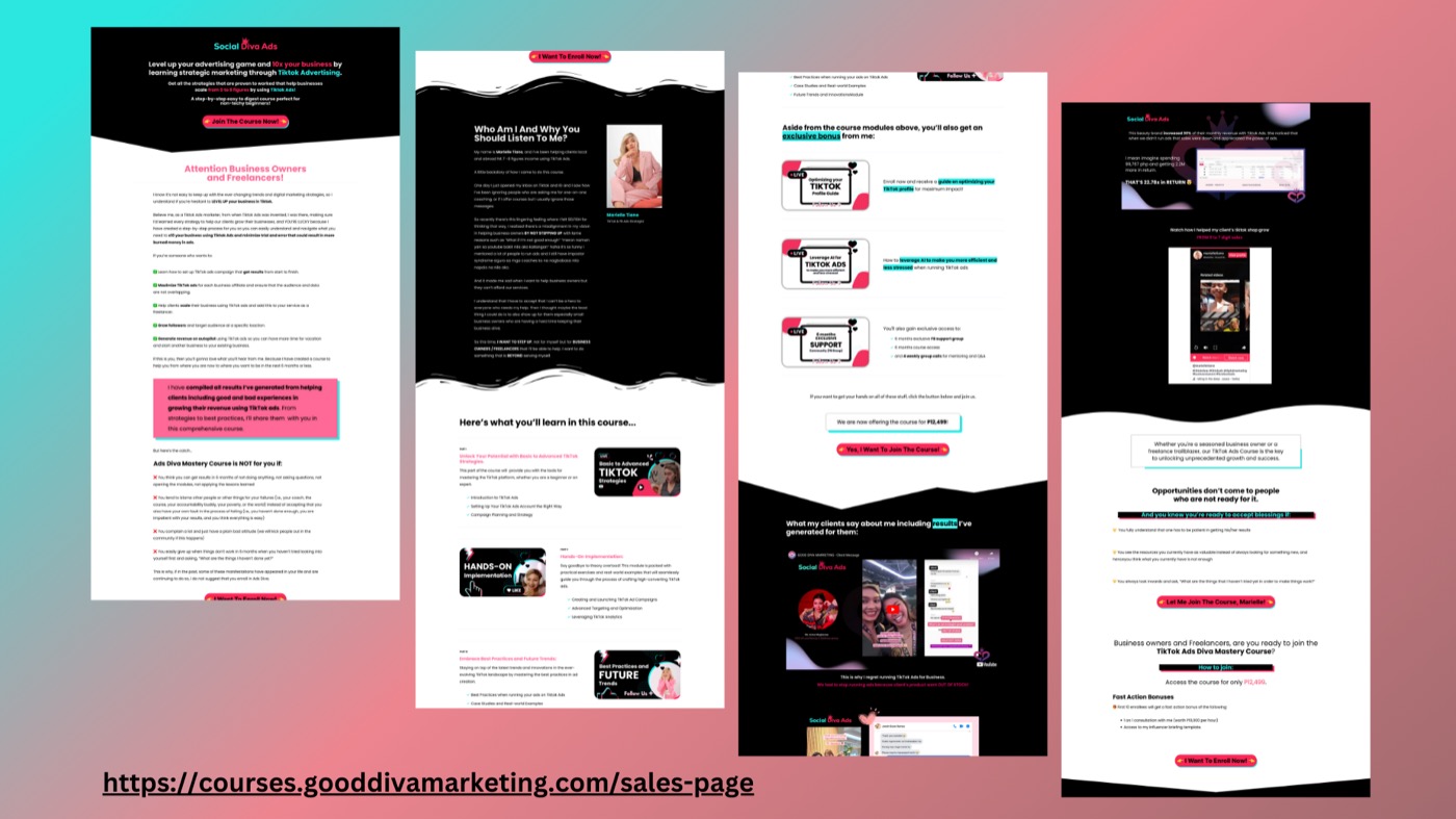 Sales funnel mockup