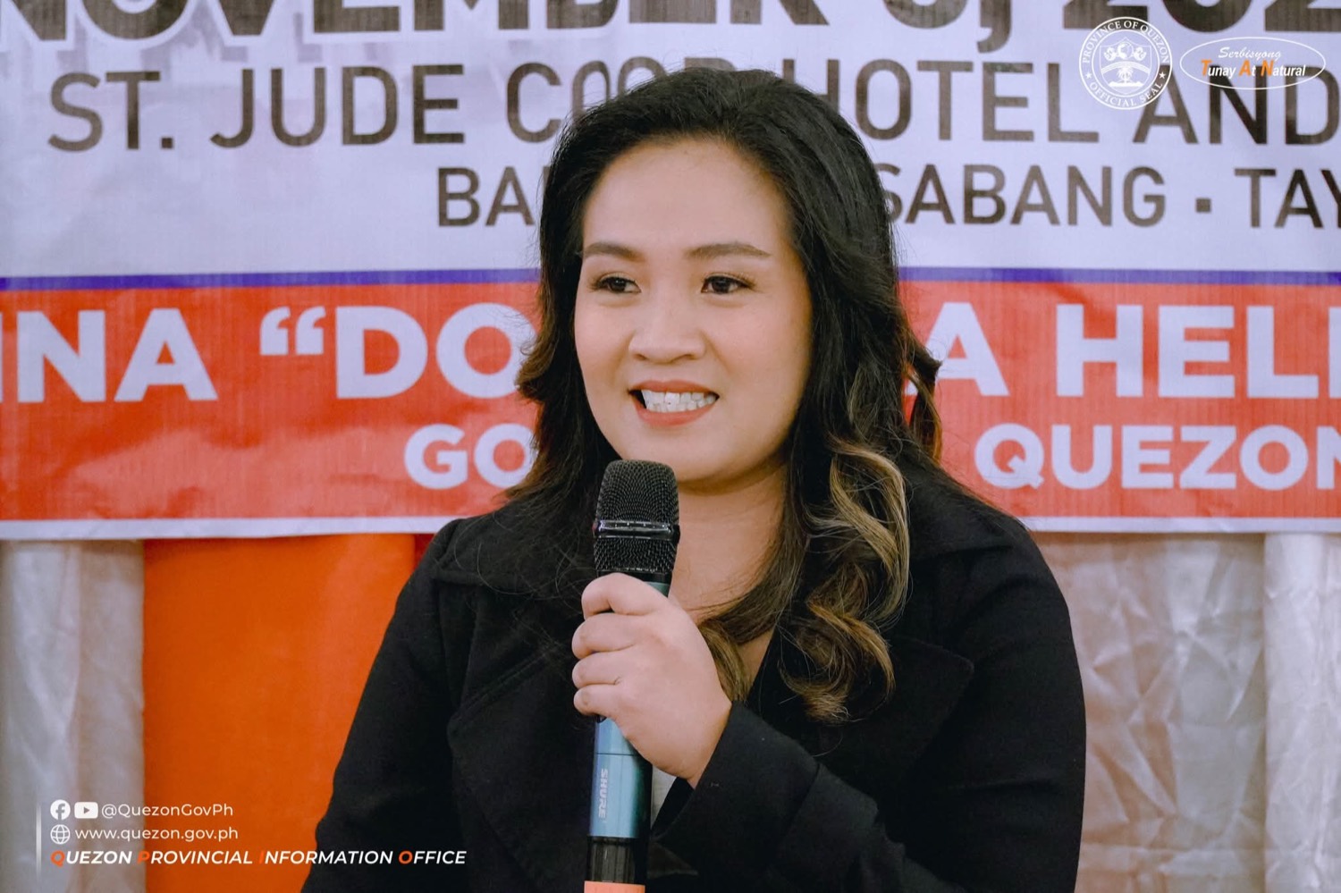 Kat Hervera speaking at a training