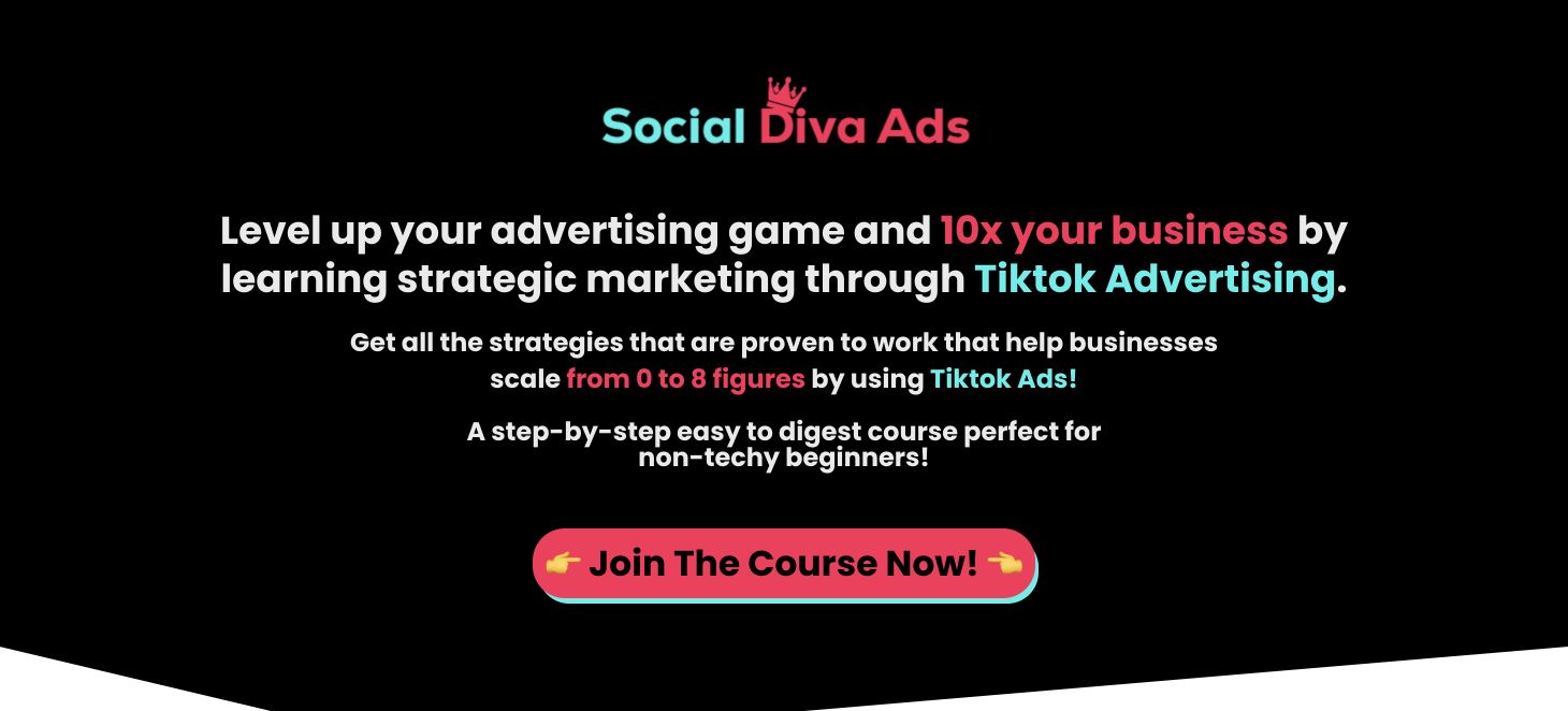 Good Diva Marketing live course sales page