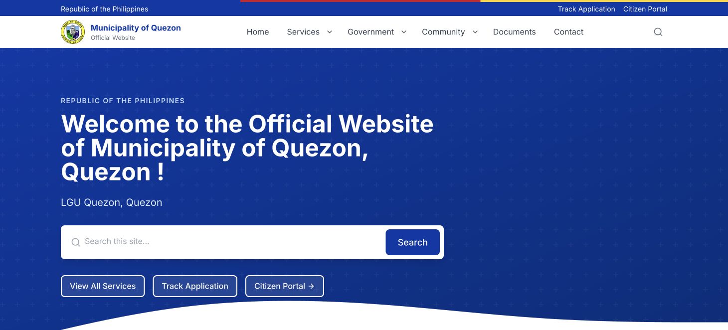 GovPH-AI local government platform landing interface